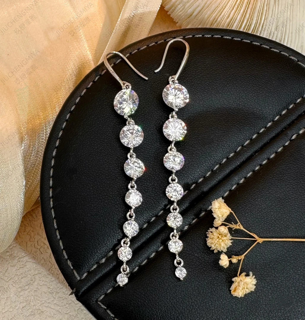 铜合金合成锆石耳饰 幻梦CH767耳环