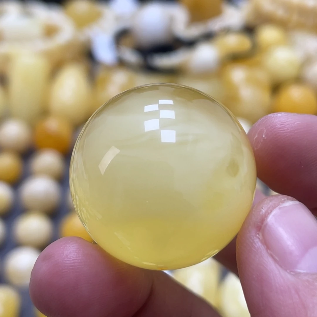 蜜蜡未镶嵌裸石29.4mm福利款