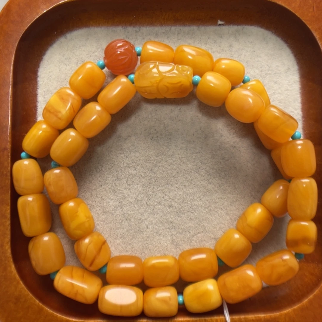 蜜蜡未镶嵌手串蜜蜡