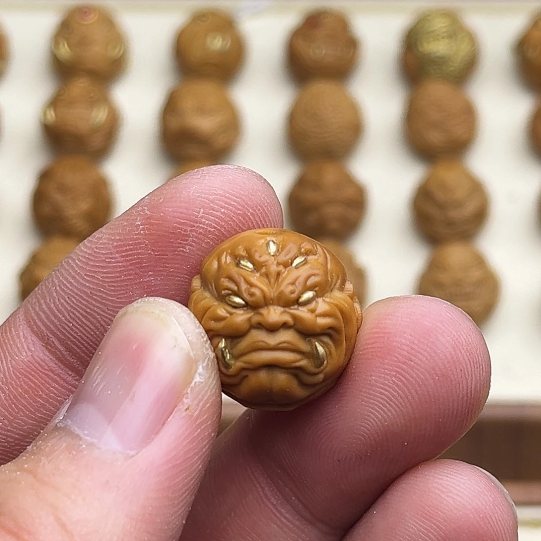 猴头核桃吊坠五目獠牙17