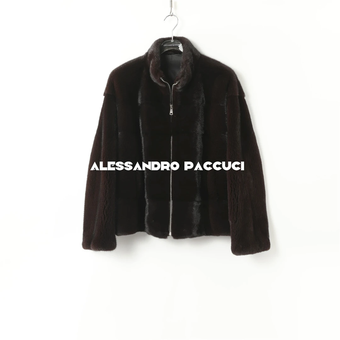 SAGA✖AP洛哥44072cs【傲寒】进口水貂+桑蚕丝内里拉链款皮草24冬