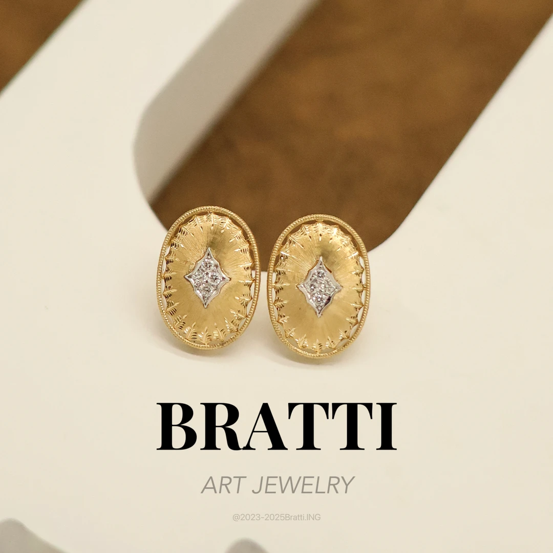 Bratti珠宝“佛罗伦萨之梦”18K金钻石耳饰-KE250409