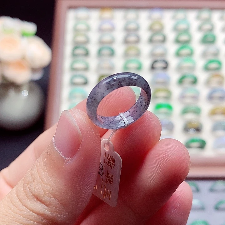 翡翠未镶嵌戒指9-10号