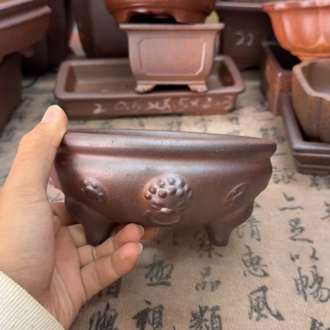 紫砂花盆71号宜兴紫砂瑕疵福利14.5x5