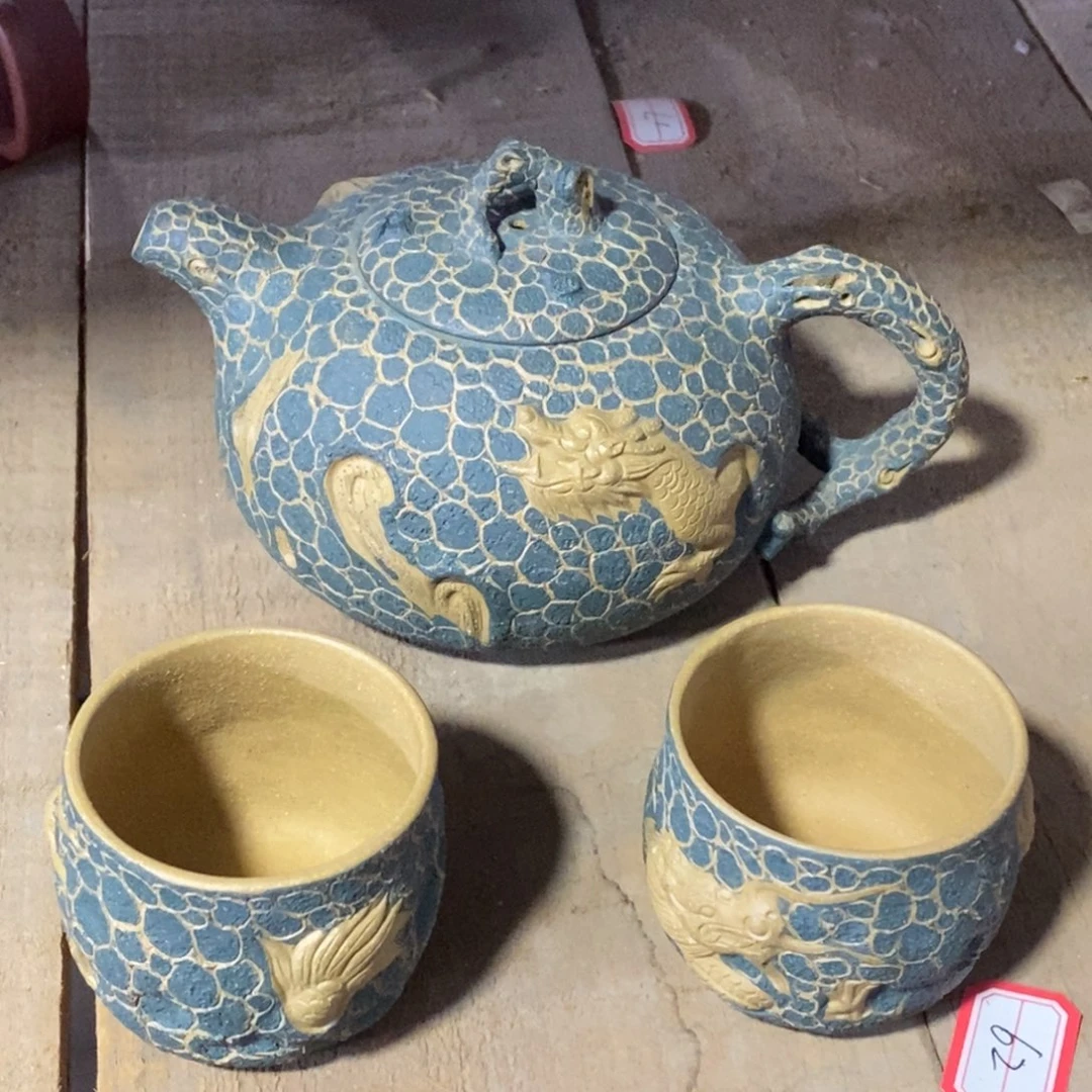 紫砂茶壶白2 供春套组