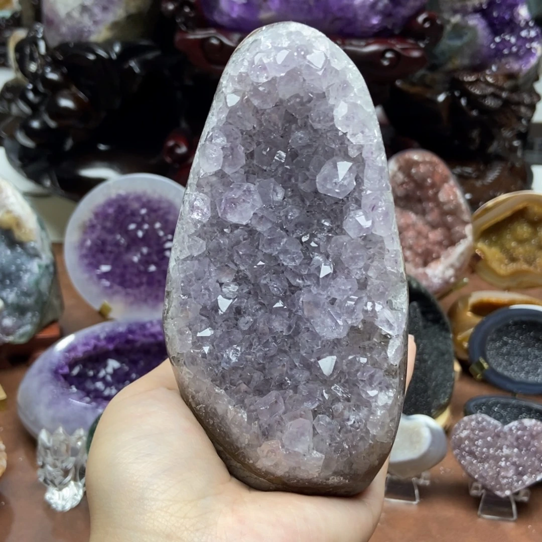 紫晶摆件未镶嵌水晶