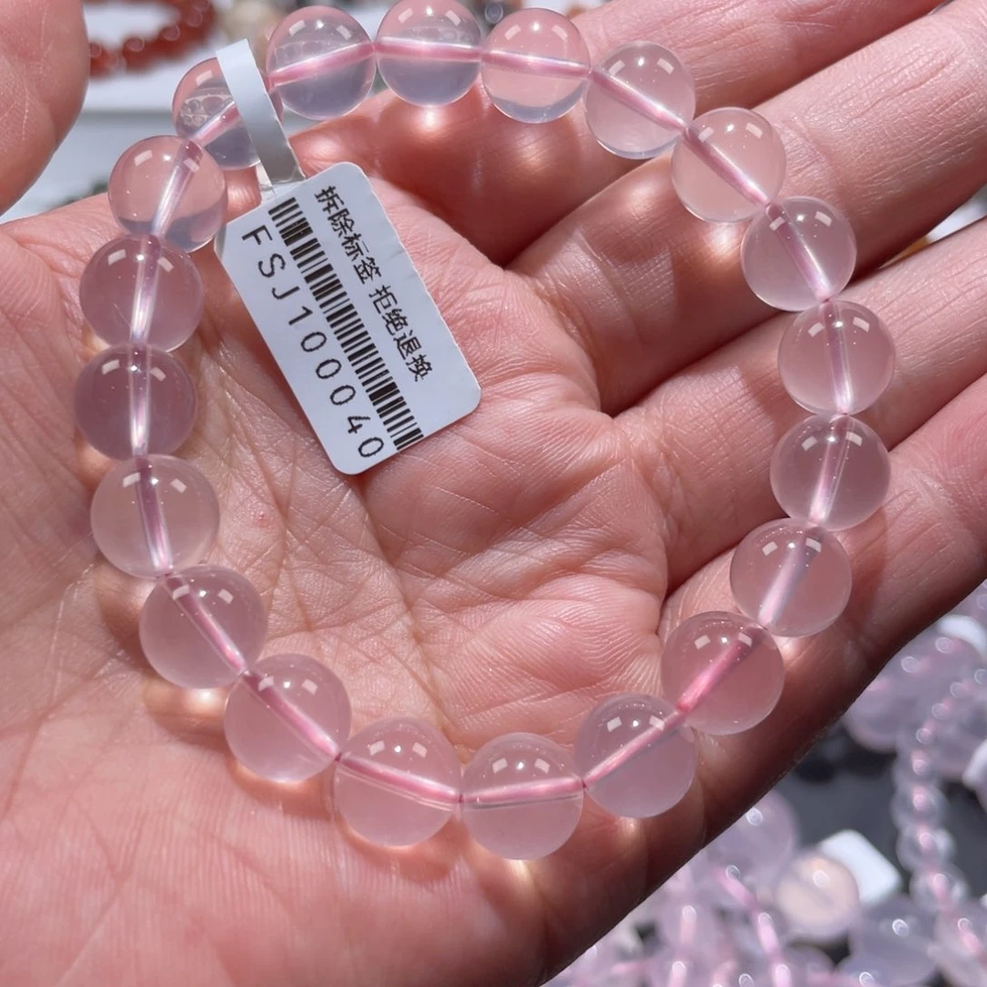 水晶手链未镶嵌星光粉10mm左右