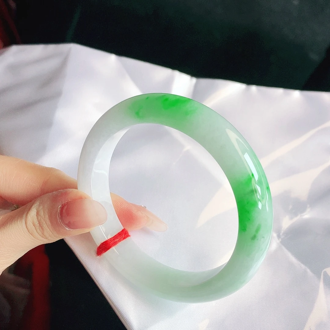 翡翠未镶嵌手镯缅甸天然a货翡翠手镯