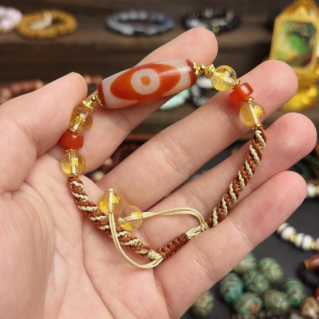 玛瑙/玉髓合金手链1009-17