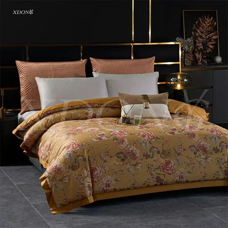 XDONGY（冬云家纺）200*230高精密贡缎  金艳清尘 夏被