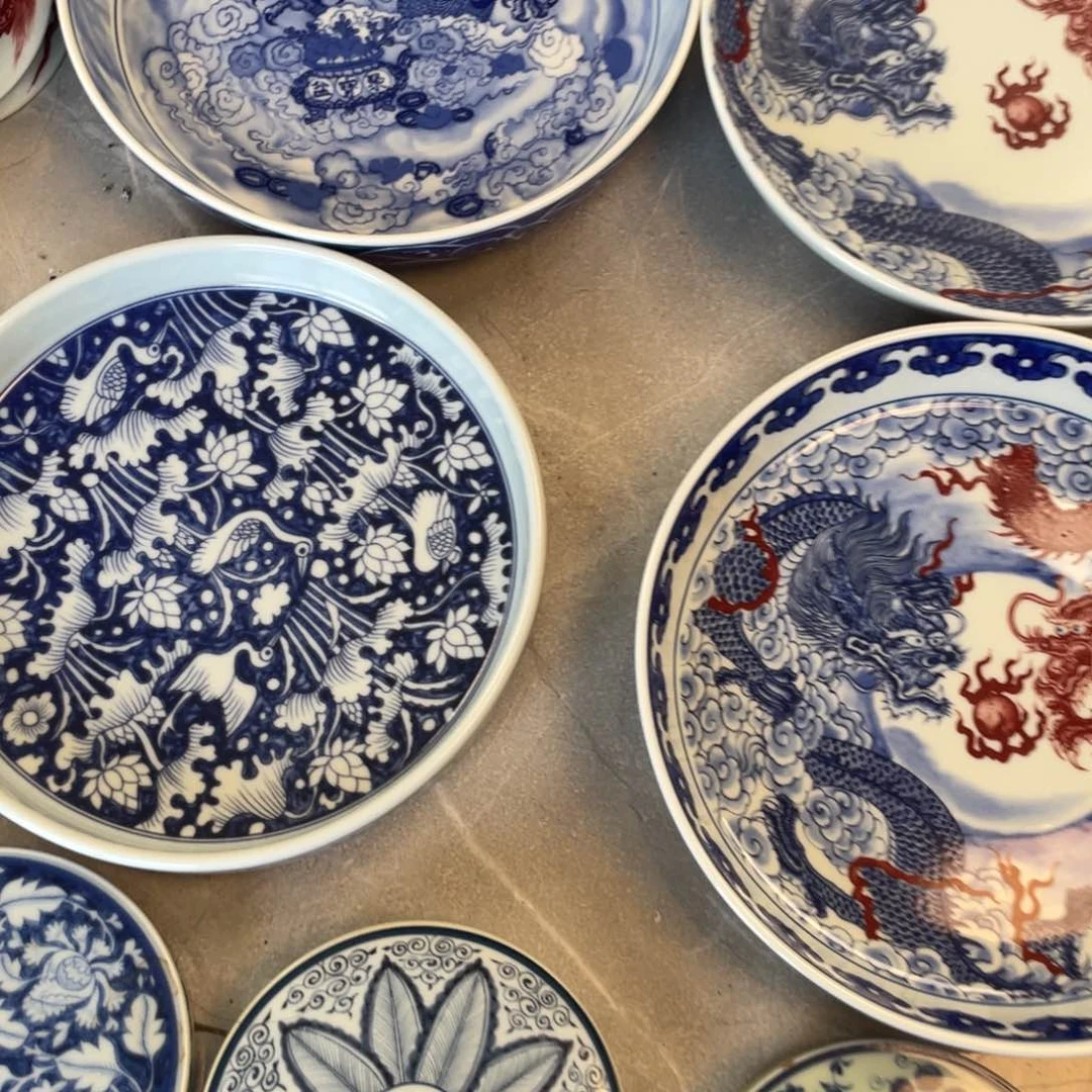 瓷片青花一路连科大壶承