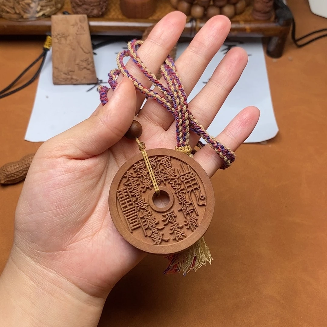 檀香木手串/手链山鬼花钱