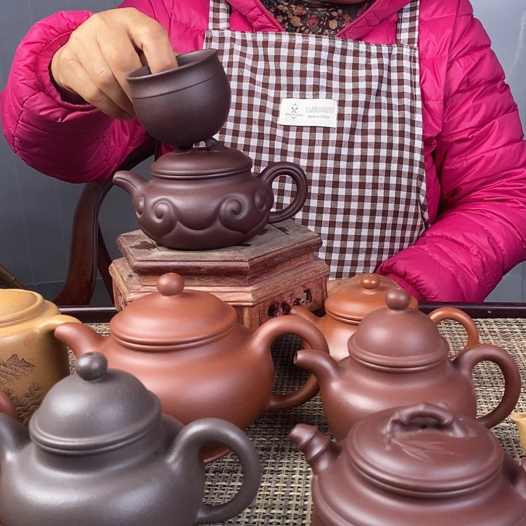 天***虎紫砂茶壶宜兴紫砂壶茶壶老丁山紫砂