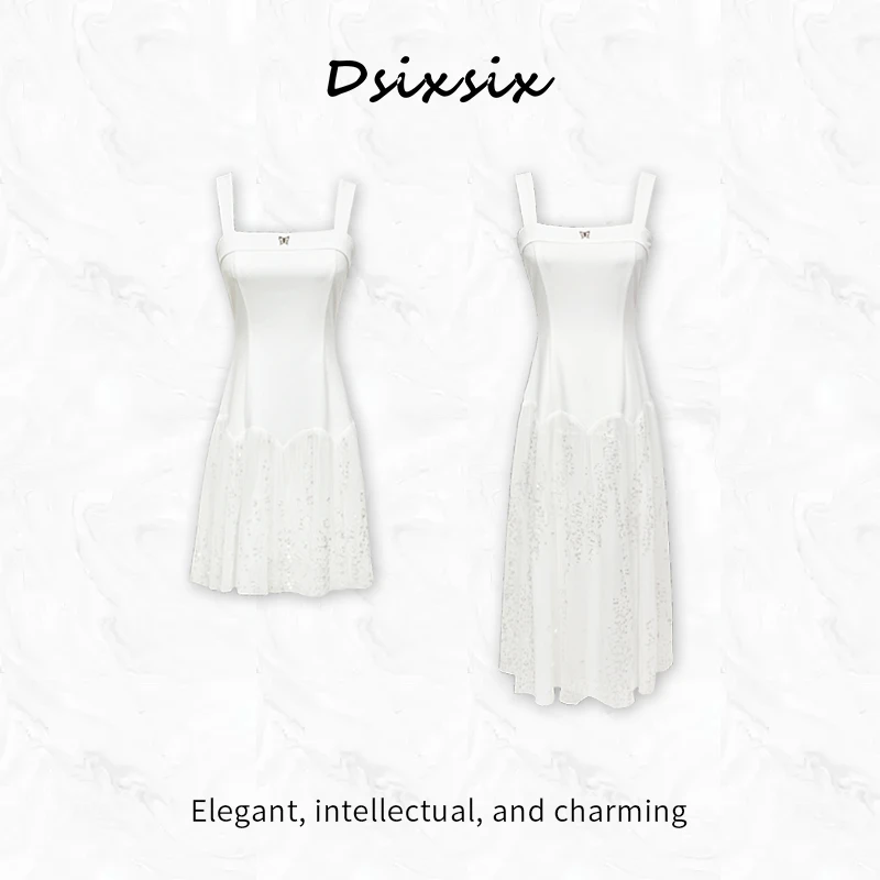 Yeah Me-【梦境情诗】夏季新款简约设计感优雅气质高级感百搭连衣裙