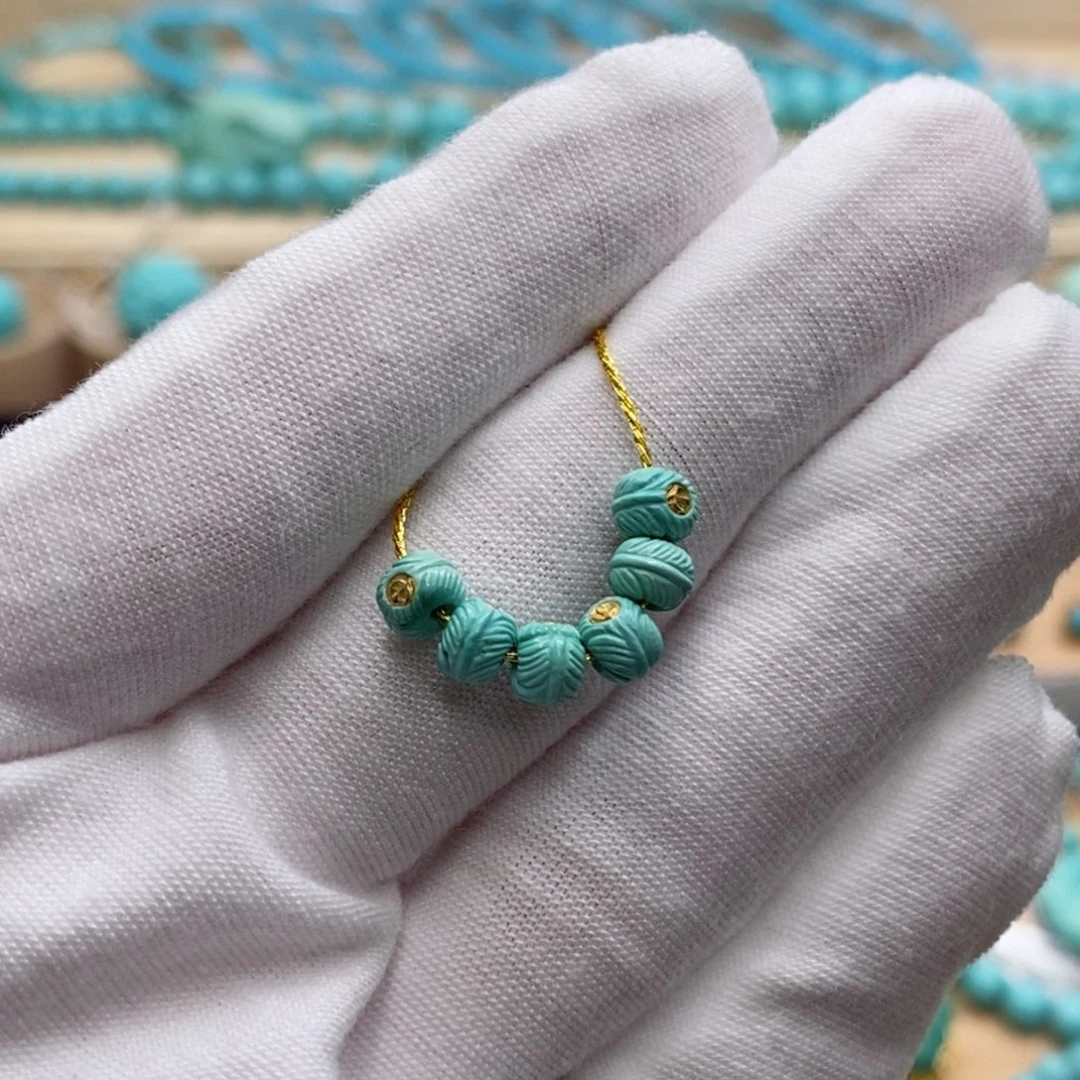 绿松石未镶嵌珠宝奇石5.1mm