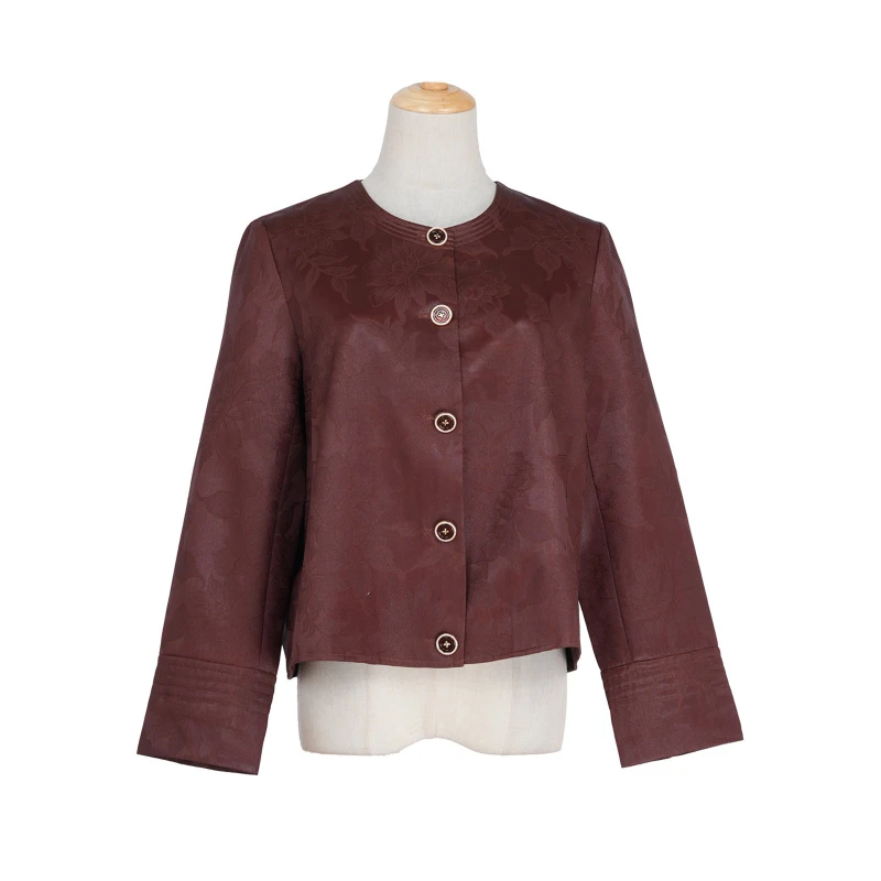 [如倩]FY8080206红云纱国风提花外套