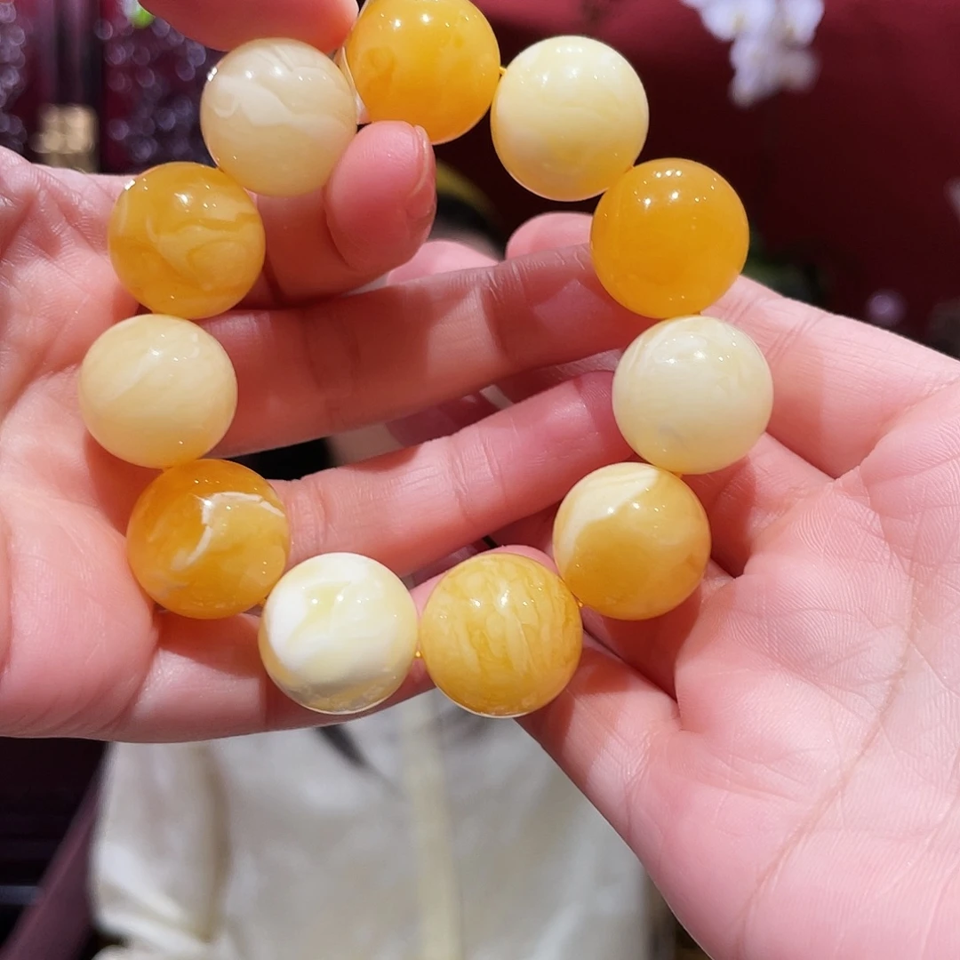 蜜蜡未镶嵌手链蜜蜡