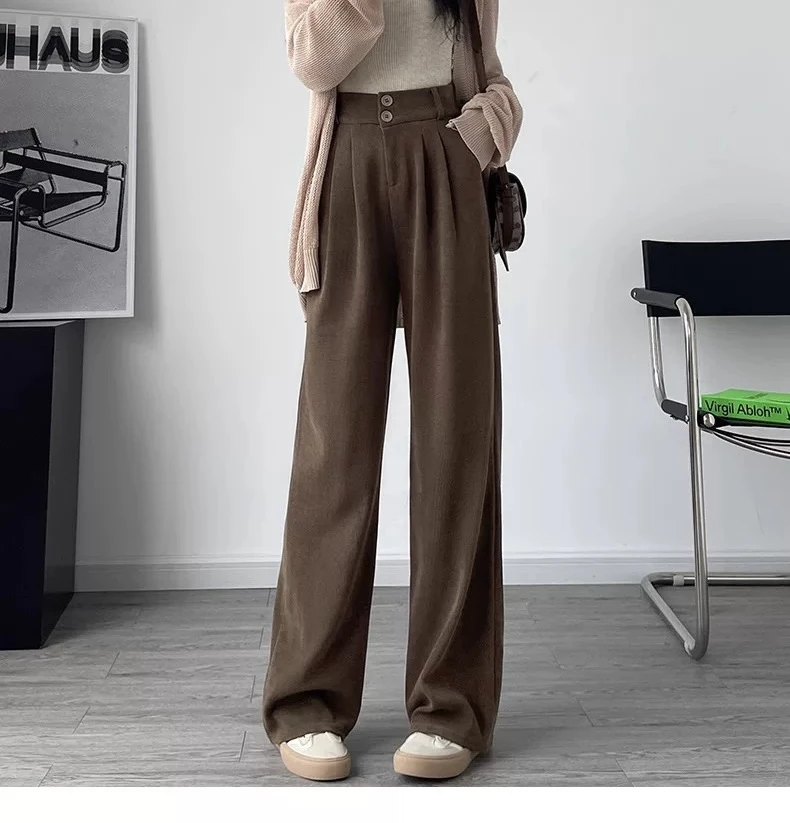 1847百搭休闲高腰阔腿裤（J15）