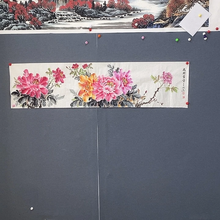 国画34/138石巧真手绘画芯