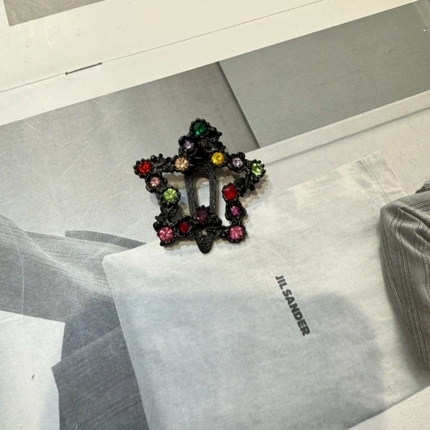 边夹复古风男女通用森系女发夹时尚发饰饰品气质镶嵌