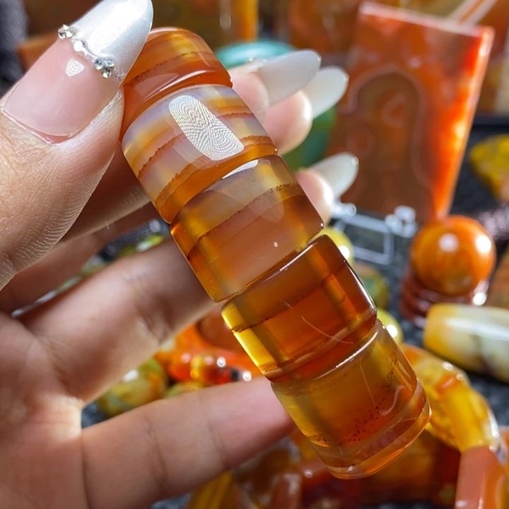 ****࿐玛瑙/玉髓未镶嵌颈饰