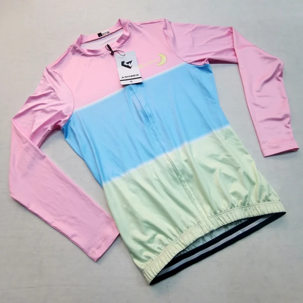 【入门级骑行长袖】2025款高弹牛奶丝面料骑自行车长袖上衣吸湿排汗