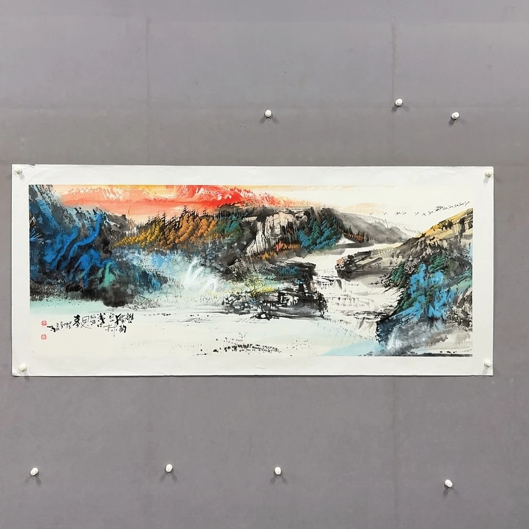 国画亲笔手绘放心去藏