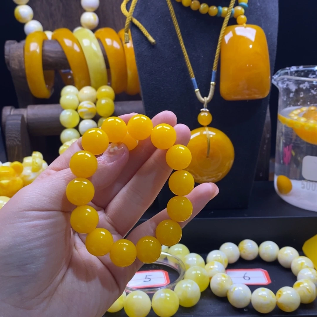 ʚ***ɞ非金属鸡油黄卡14手串全品