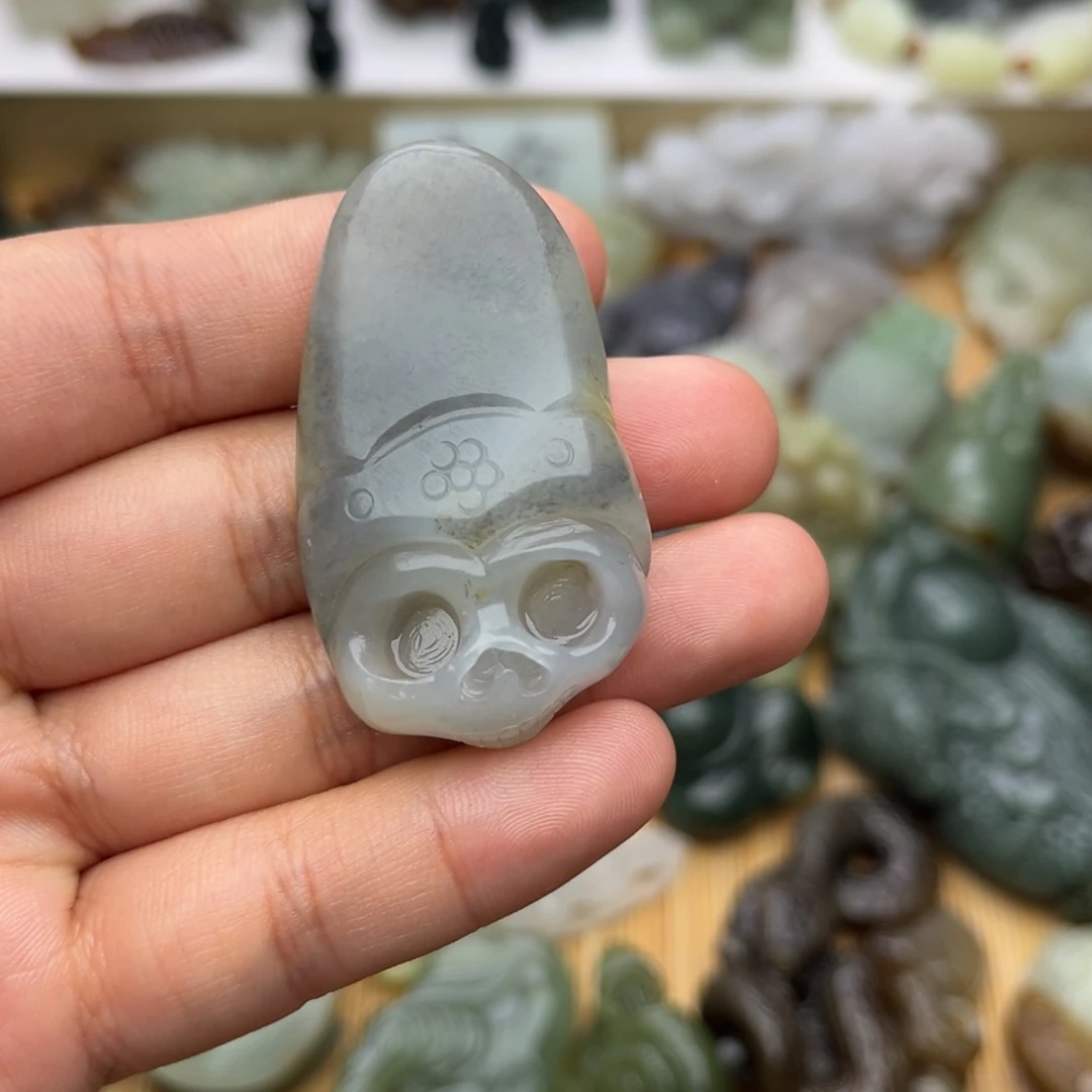 和田玉未镶嵌挂件