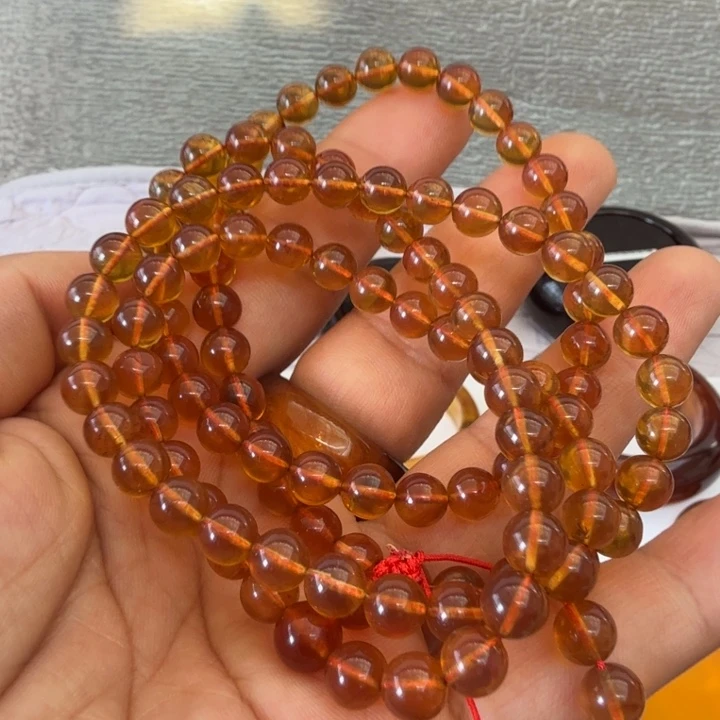 安***妈琥珀未镶嵌手镯项链