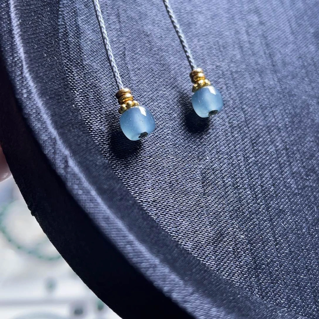 翡翠散珠弟子珠一对