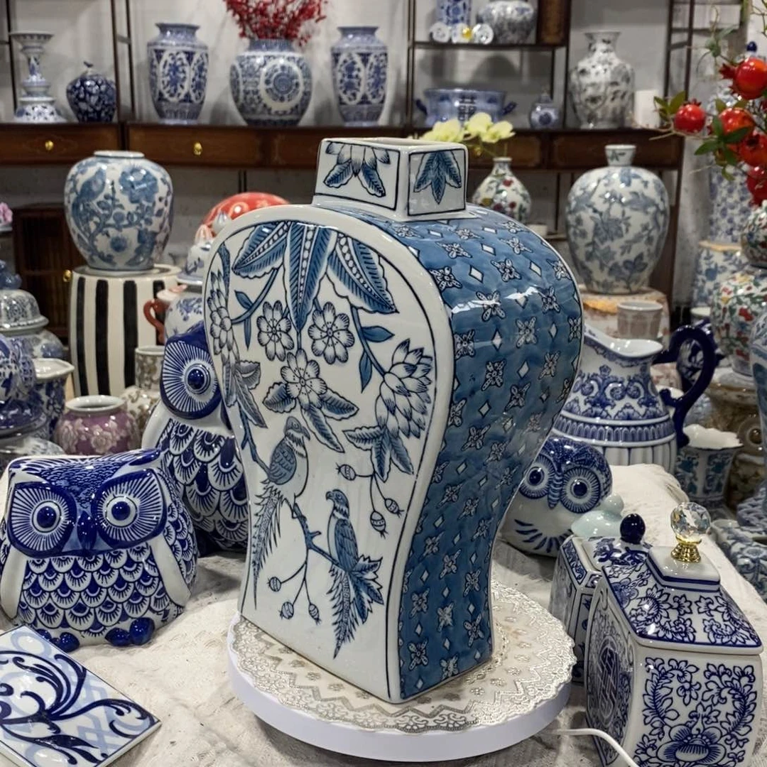 【闪购商品】摆件扁瓶摆件，高度29