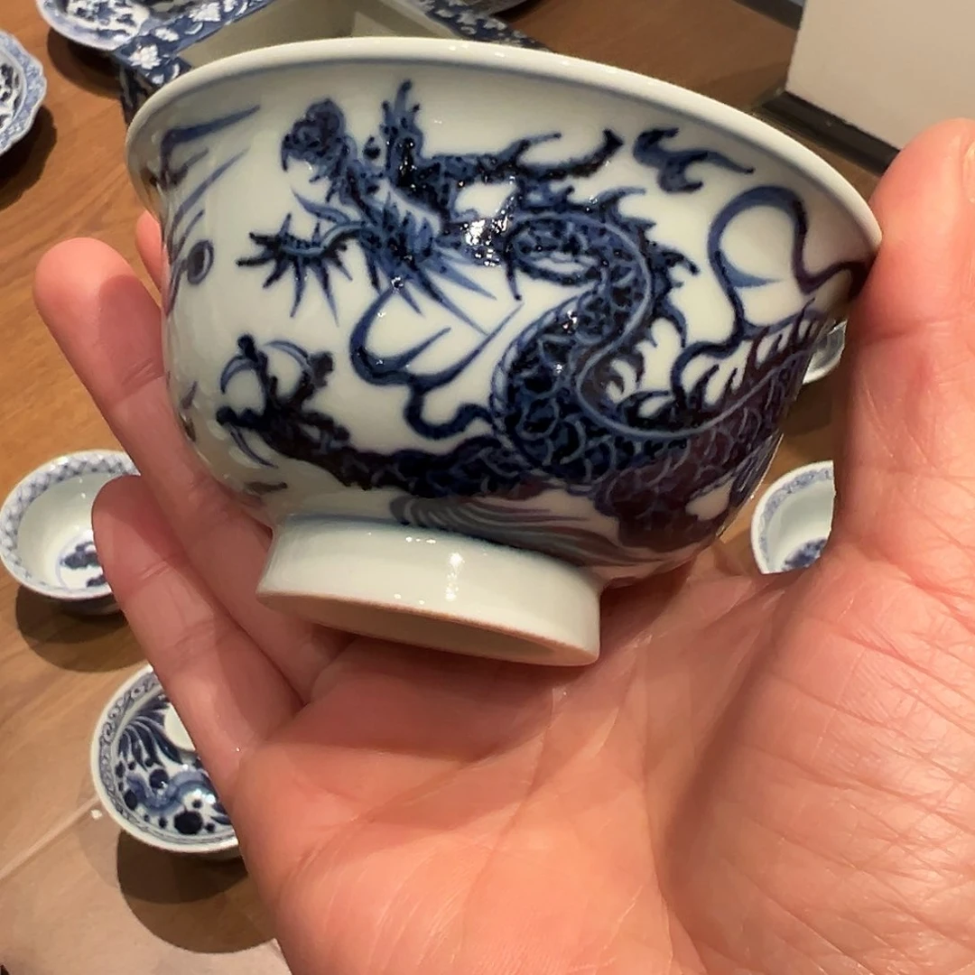 元青拙手原矿青花主人杯杯杯杯