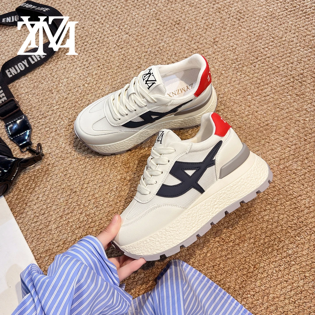 卓越名妆[夏季跑步鞋]8cm夏季小个子内增高休闲鞋厚底鞋女鞋G462