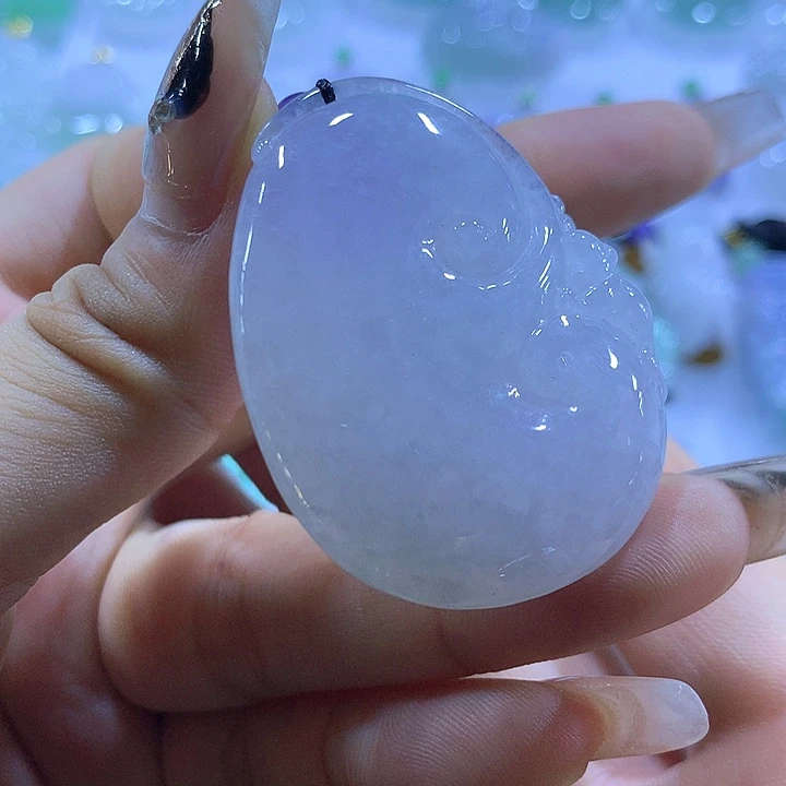 颈饰未镶嵌翡翠天然翡翠A货吊坠