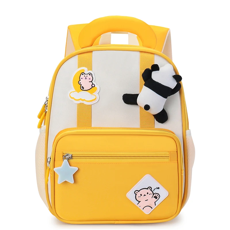 新款带胸扣书包幼儿园小中班男孩3-5岁可爱卡通女童超轻双肩背包