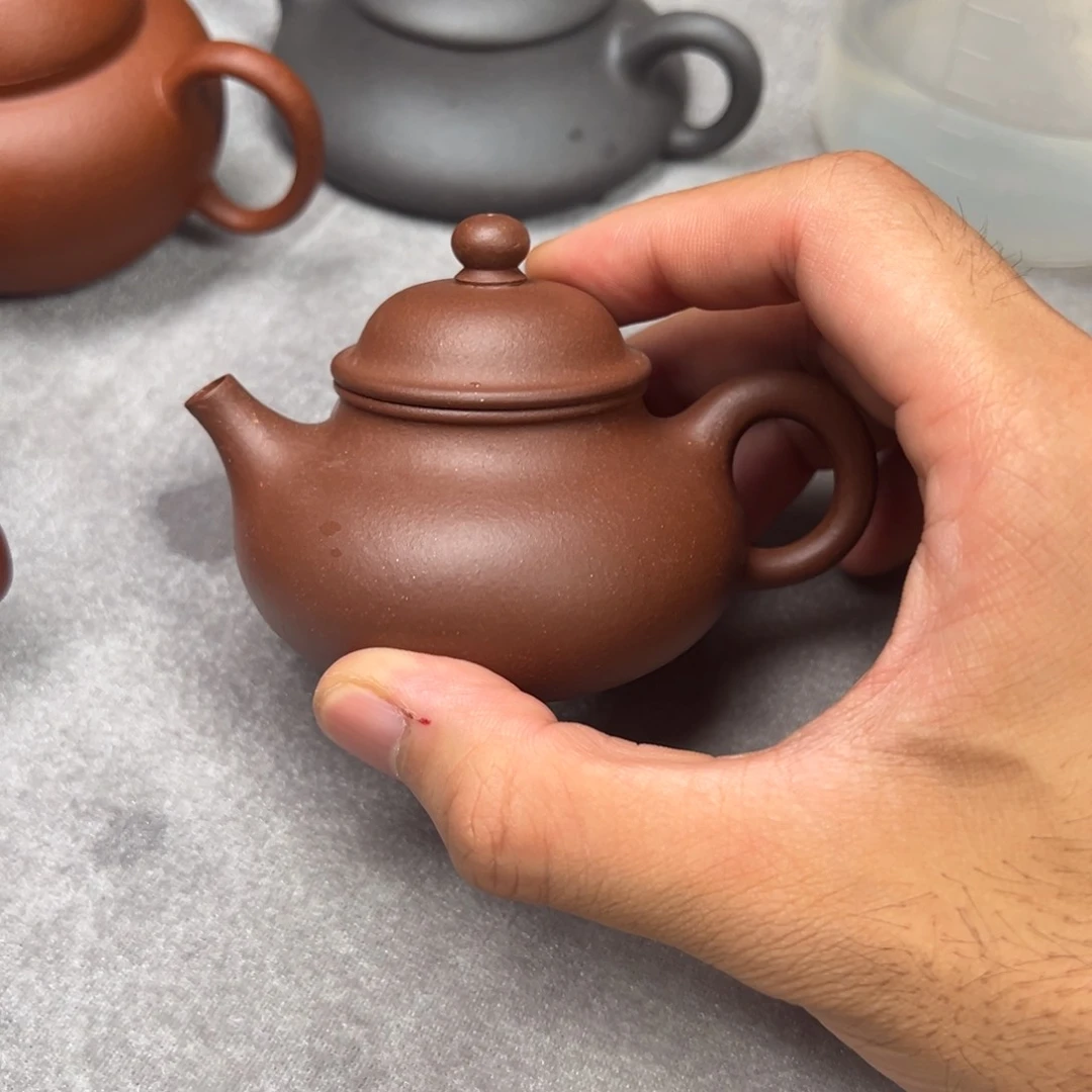 茶壶紫砂底槽清容天100cc