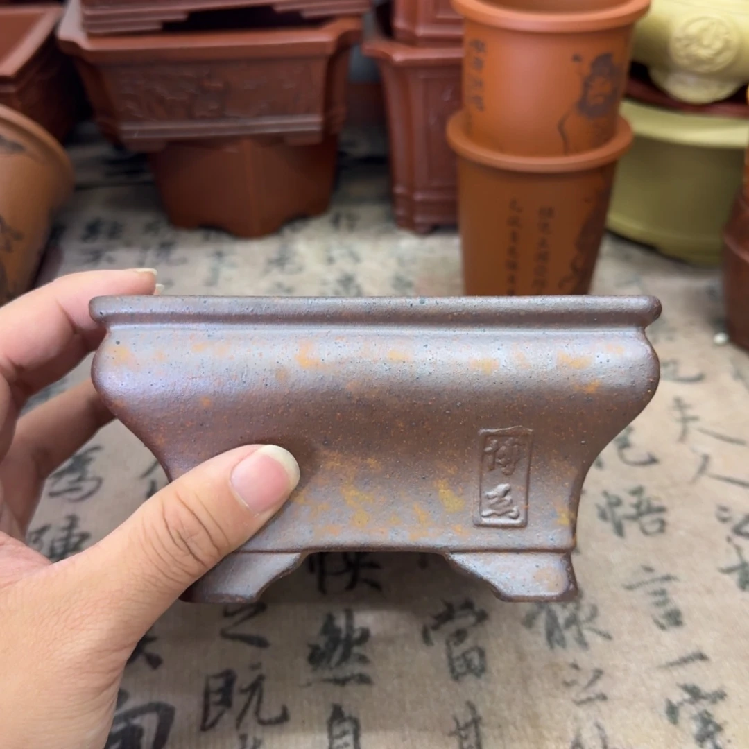 紫砂花盆宜兴紫砂正品13x6