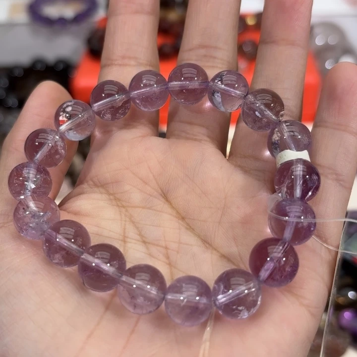 未镶嵌手链水晶玻利维亚紫阿塞
