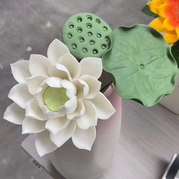 陶瓷手工制作陶瓷花