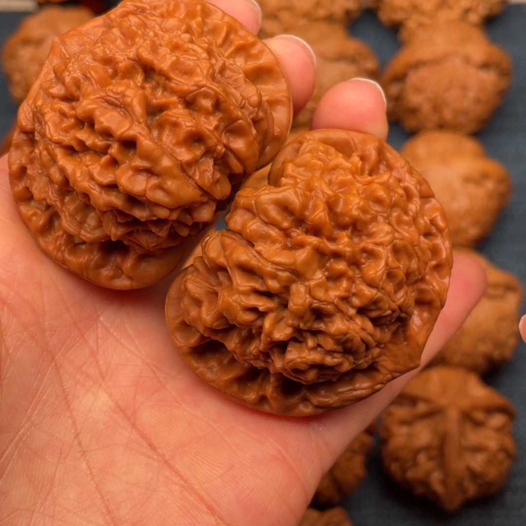 文玩核桃把件49全品精品桃心官帽