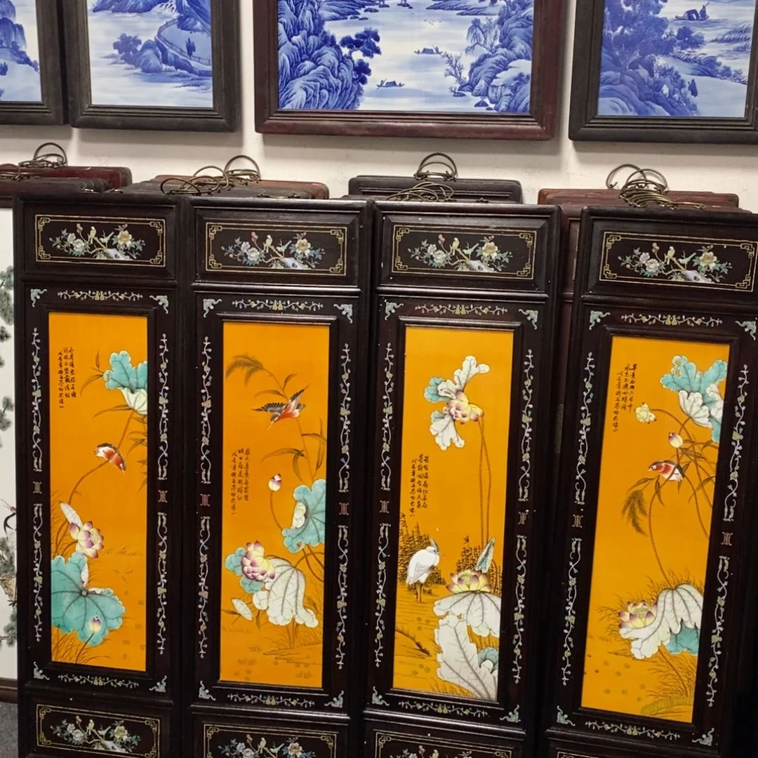 瓷片192*36*4景德镇瓷板画柴窑烧制
