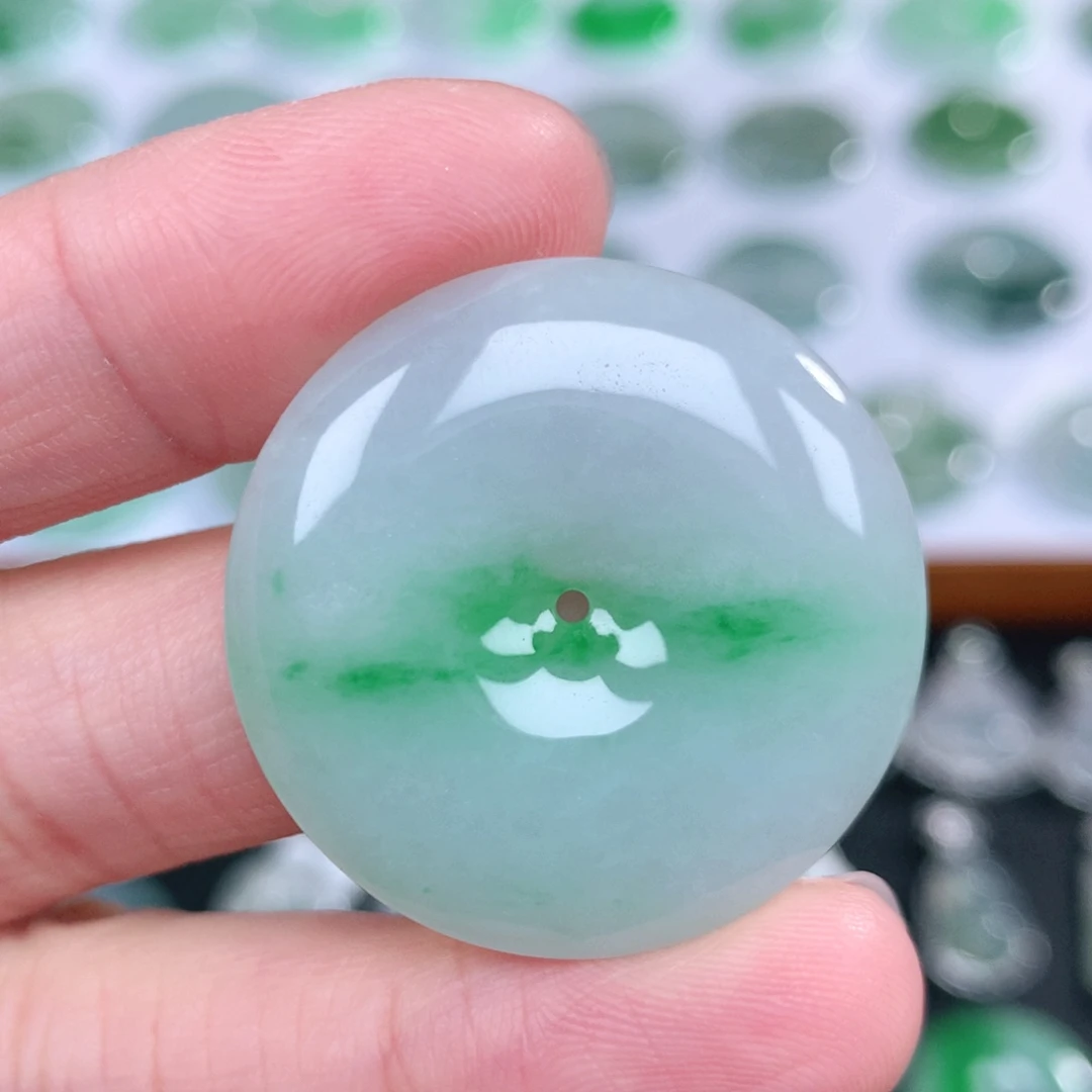 翡翠未镶嵌吊坠(不含链)30.9-5.8