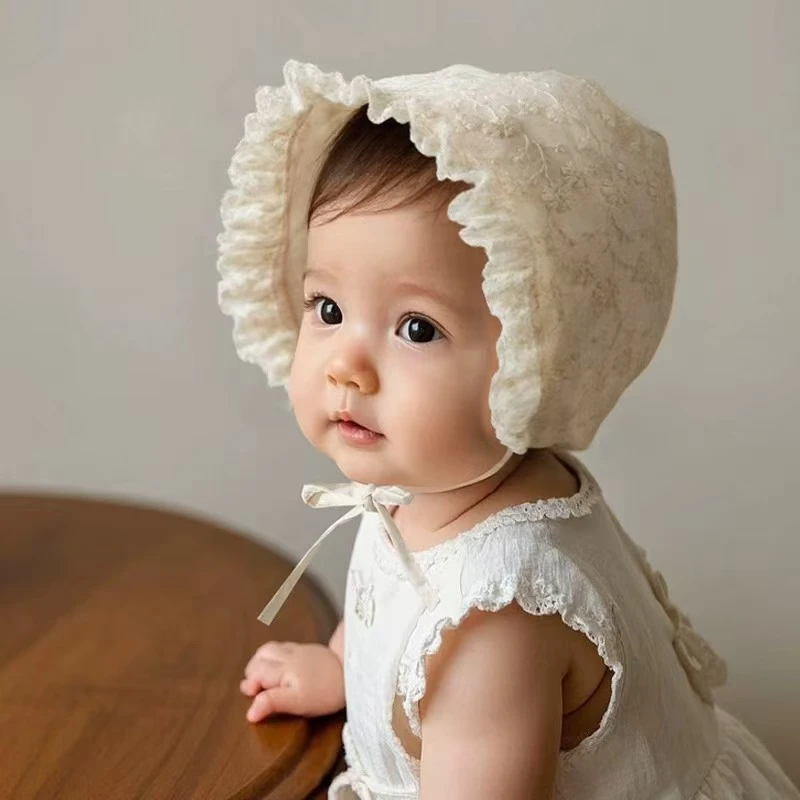 【ONE朵】婴儿蕾丝宫廷帽