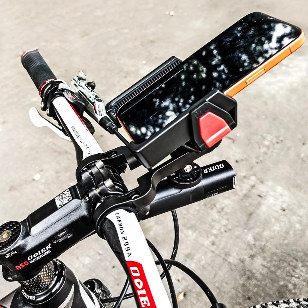 ODIER/偶地山地车适用车灯手机二合一骑行手机码表自行车手机支架