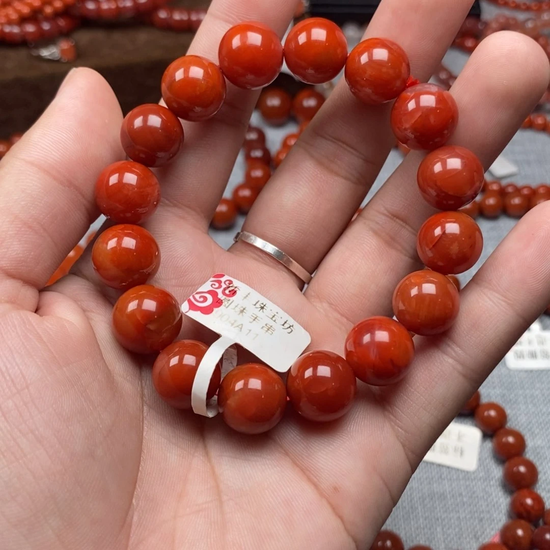 未镶嵌手串南红玛瑙13mm