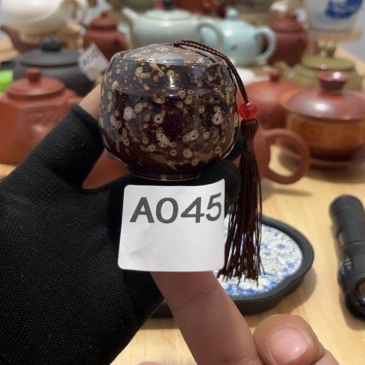 瓷片茶摆件工艺品摆件666