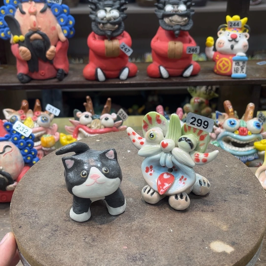 陶瓷纯手工抽象陶瓷摆件299组合