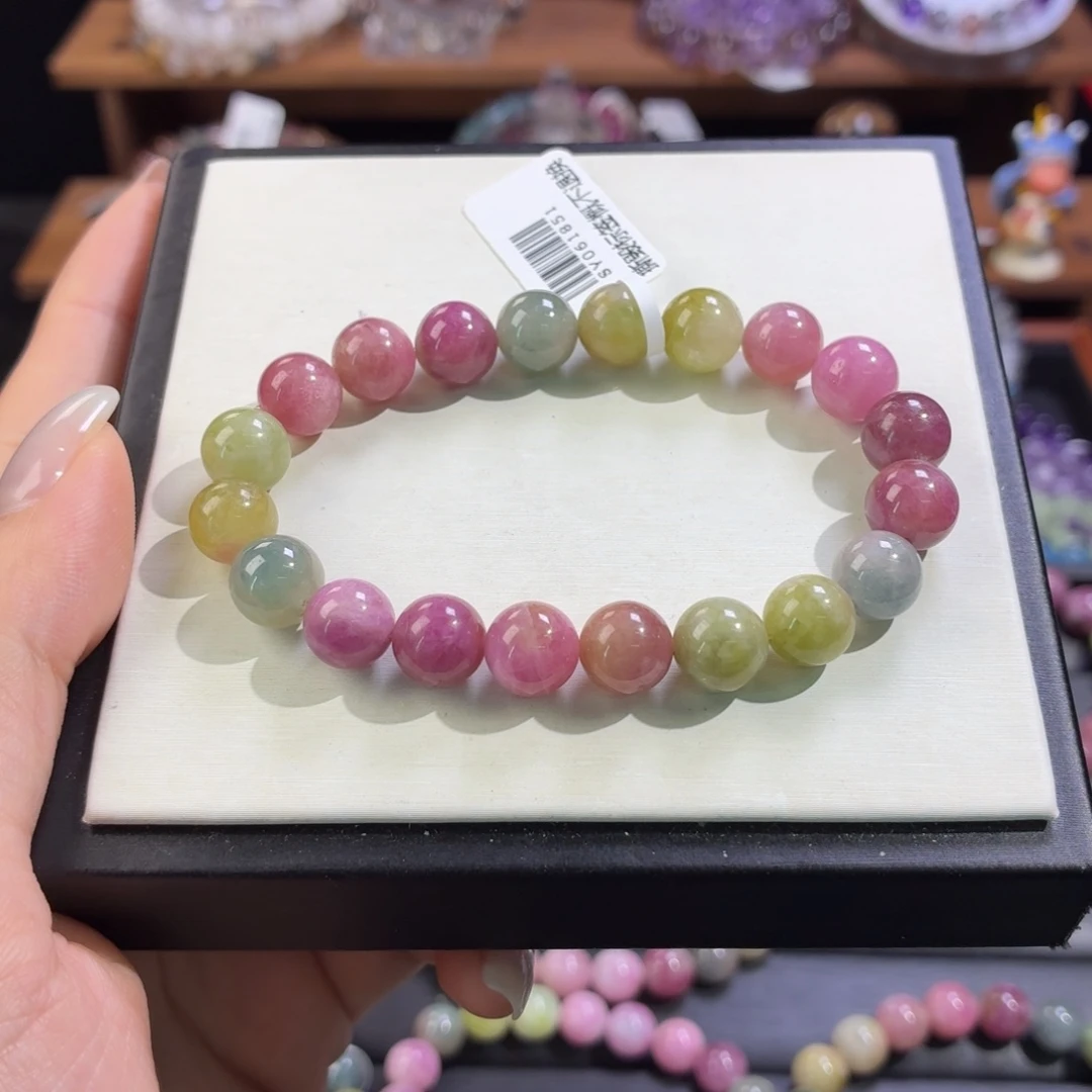 碧玺手串未镶嵌彩虹碧玺9.2