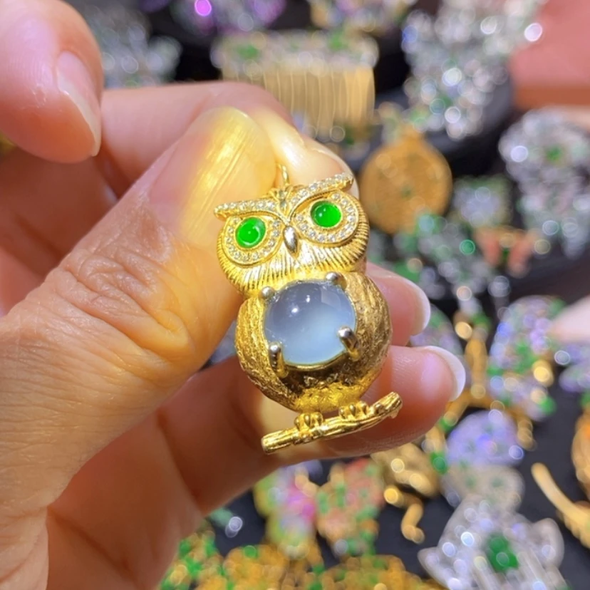 【闪购商品】银S925镶嵌挂件翡翠